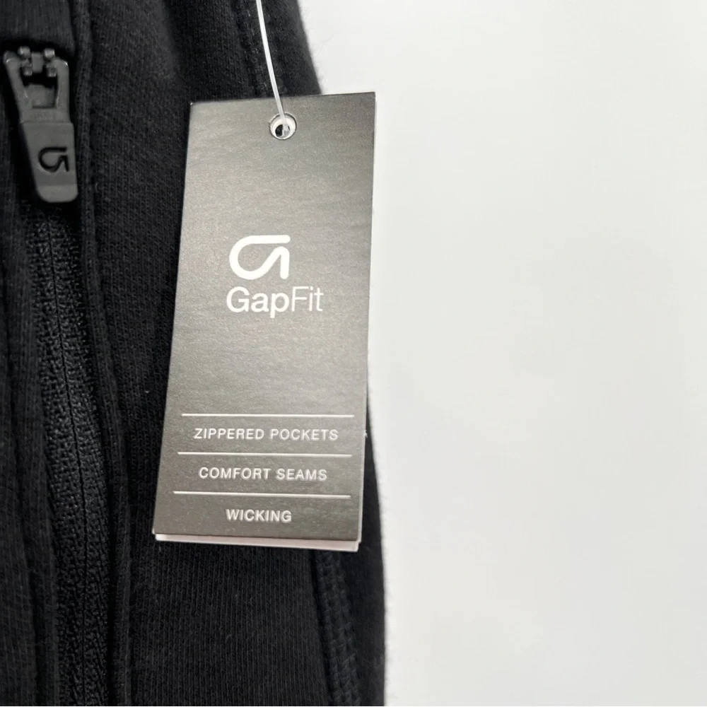 NWT GAP FIT Girl's Black Athleisure Sweat Shorts Size 12